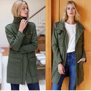 Emerson Fry Army Wool Jacket Parka Trench Coat Size 0